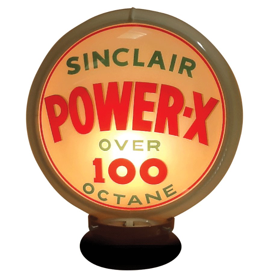 Gasoline globe, Sinclair Power-X (1 of 1)
