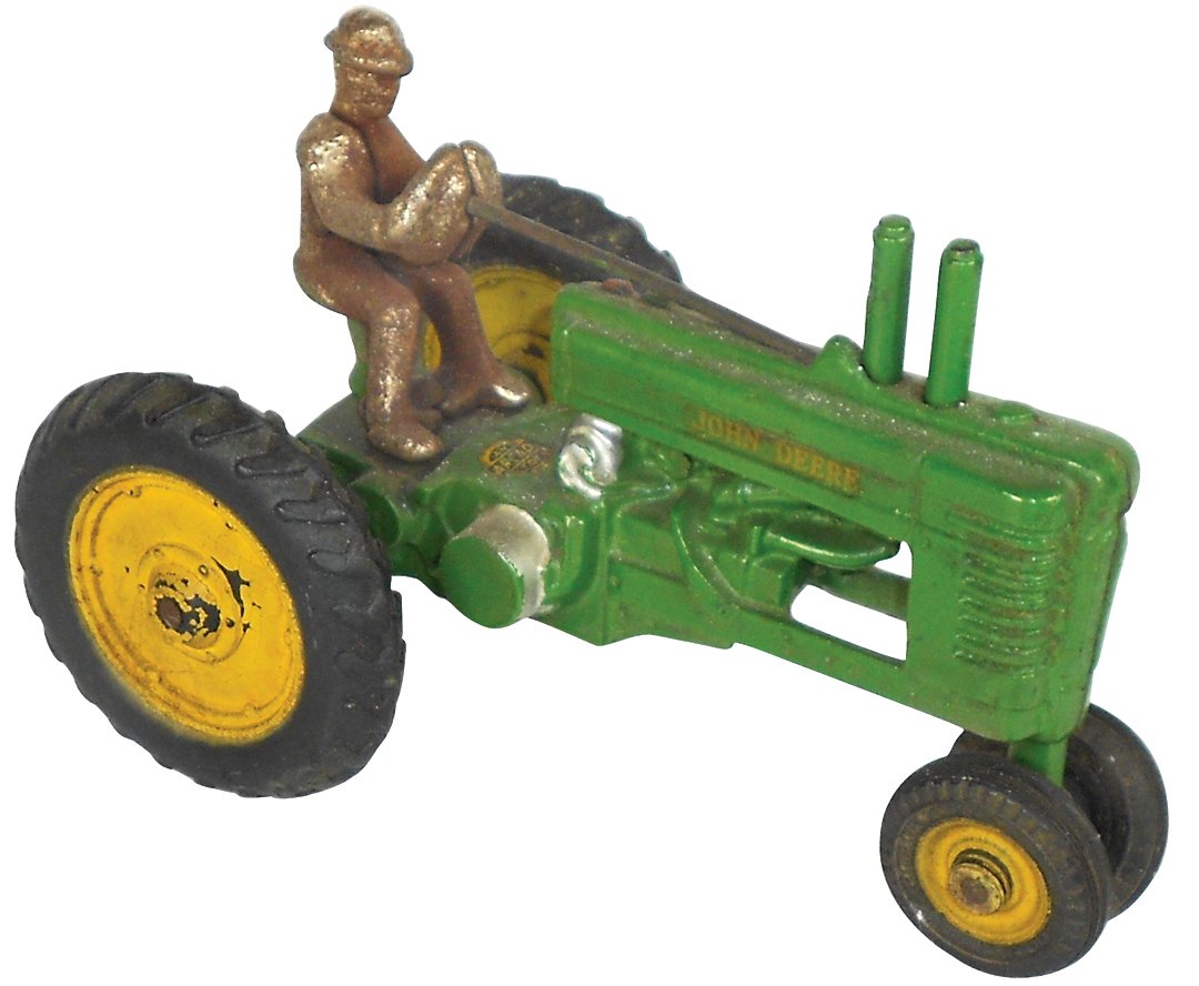 Farm toy, John Deere A tractor, Arcade, cast iron, VG+ (1 of 1)