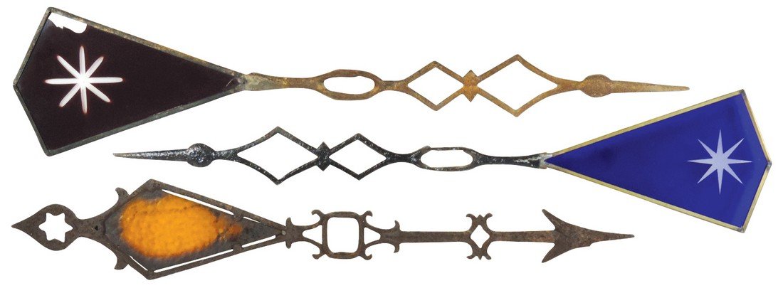 Weathervane arrows w/kite tails & glass inserts (3), (1 of 1)