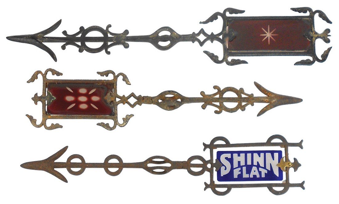 Weathervane arrows w/glass inserts (3), starburst, VG+ (1 of 1)