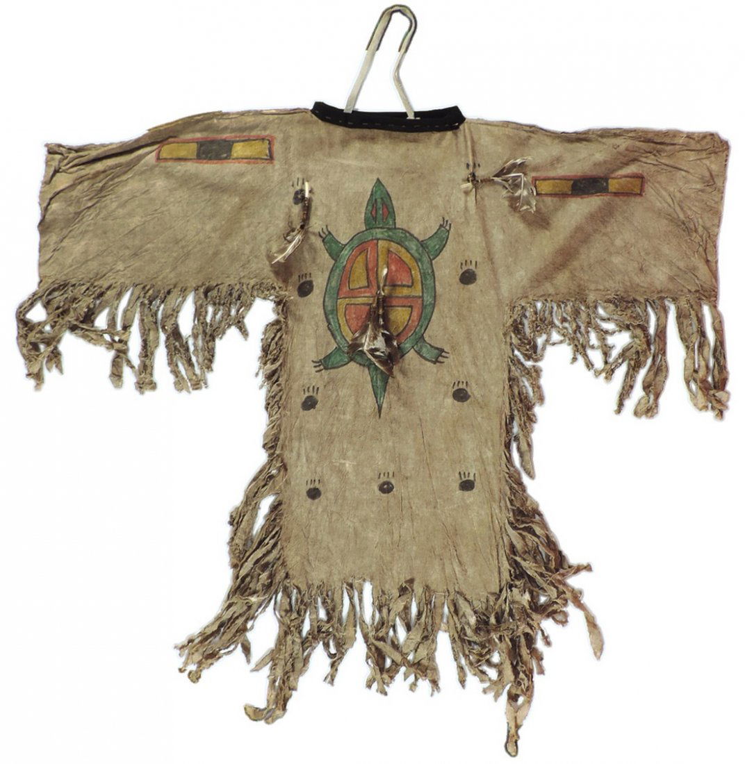 Native American dress, fabric dance costume w/painted (1 of 1)