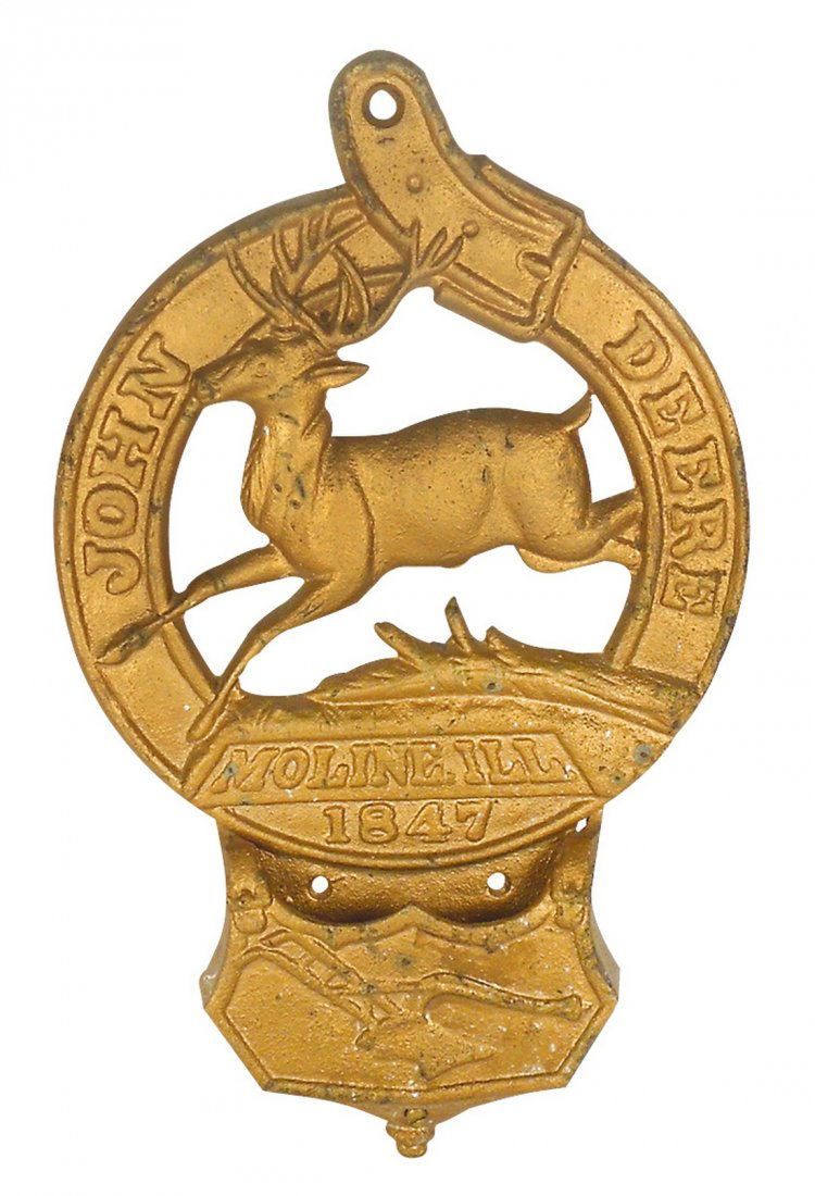 John Deere literature holder, cast iron, some casting (1 of 1)