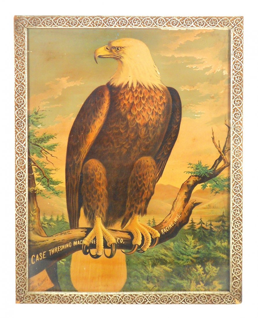 Farm equipment sign, Case Threshing Machine Co.-Racine, (1 of 1)