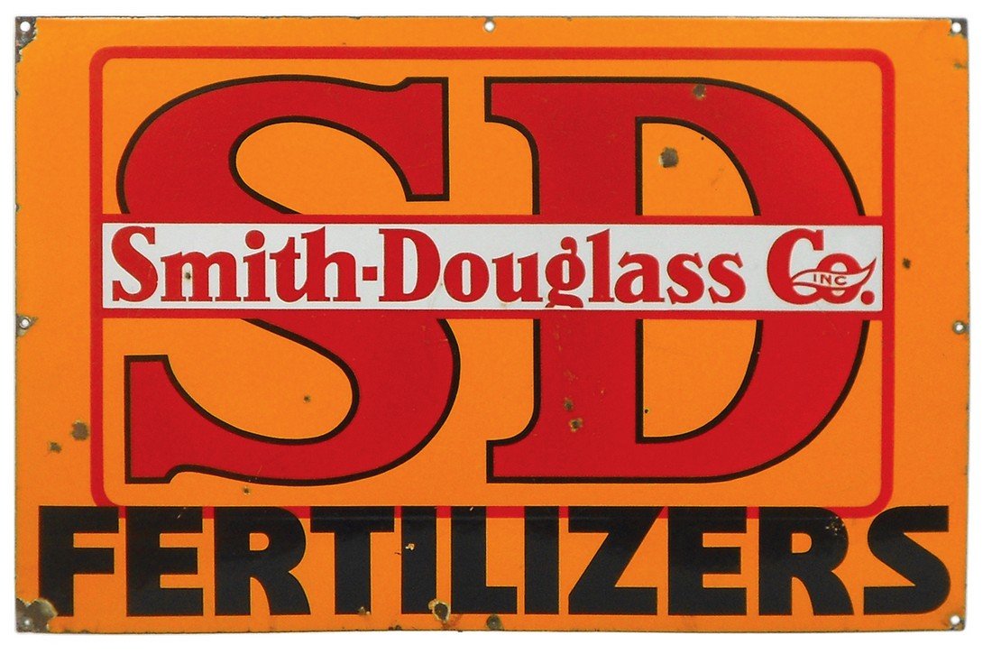 Fertilizer sign, Smith-Douglass Fertilizers, 4-color (1 of 1)