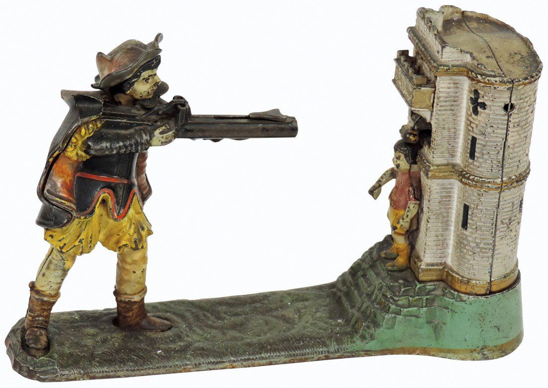 Mechanical bank, William Tell, mfgd by J. & E. Stevens (1 of 1)