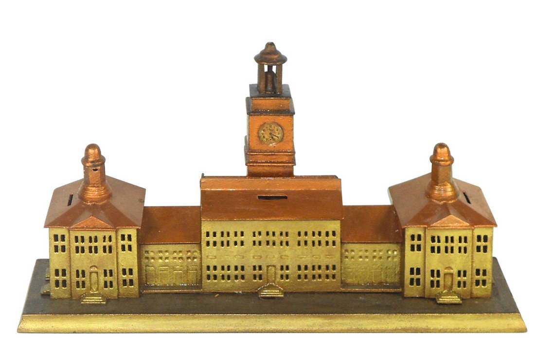 Still Bank, Independence Hall, 1875, cast iron, VG cond (1 of 1)