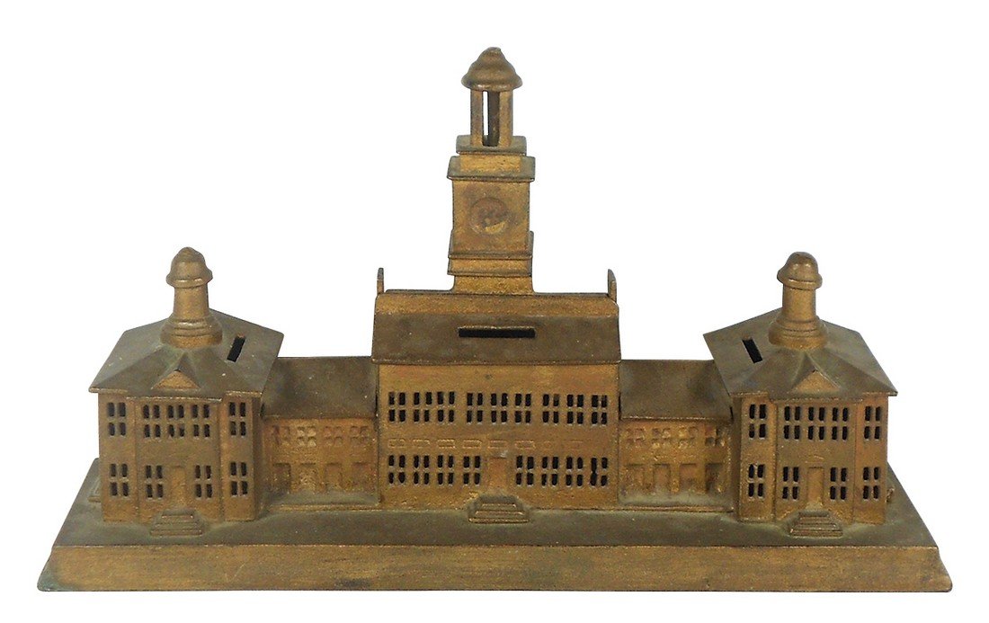 Still bank, Independence Hall, 1875, cast iron, VG+ (1 of 1)