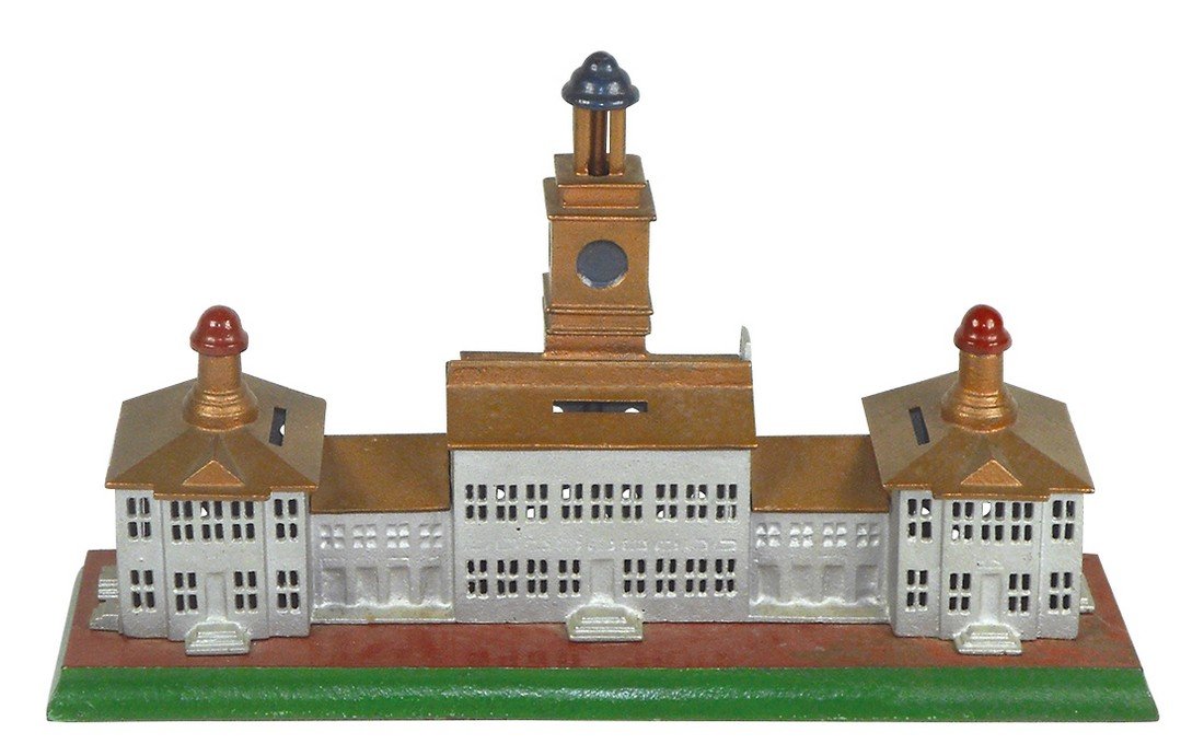 Still bank, Independence Hall, dated 1875, cast iron, (1 of 1)
