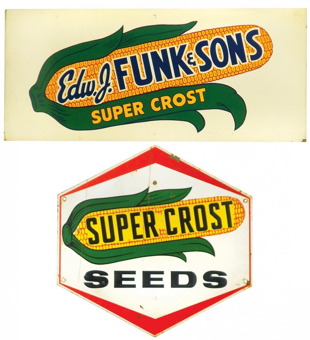 Seed signs (2), Edw. J. Funk & Sons Super Crost, (1 of 1)