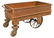 Industrial factory cart, all metal on iron wheels,