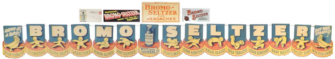 Drug store Bromo-Seltzer advertising (5), 2-sided (1 of 1)