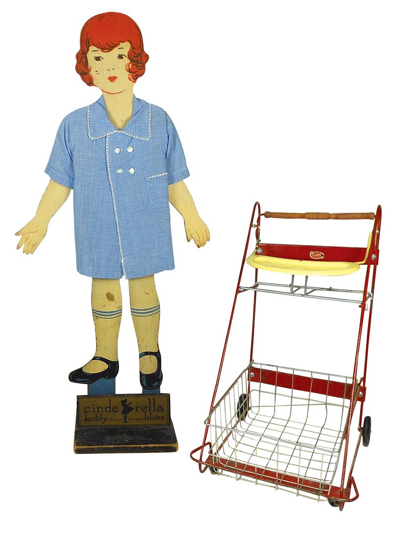 Country store child's clothing display & toy cart (2), (1 of 1)