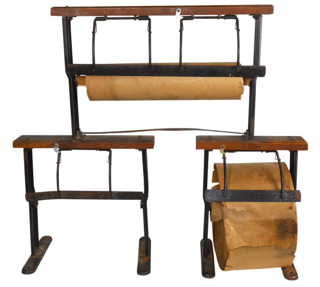 Country store paper roller, holds 3 sizes of wrapping (1 of 1)