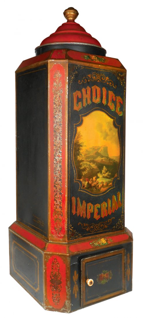 Country store coffee bin, Choice Imperial Coffee, H.M. (1 of 1)