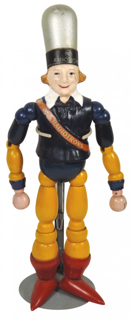 Radio advertising figure, "RCA Radiotrons" w/radio (1 of 1)