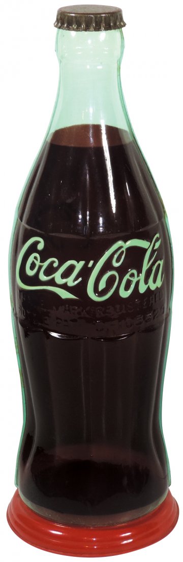 Coca-Cola display bottle, oversized, hard plastic (1 of 1)
