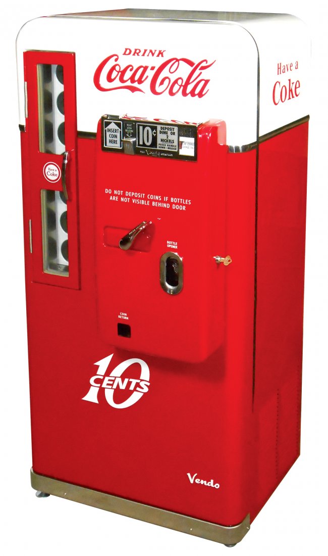 vintage 10 cent coke machine