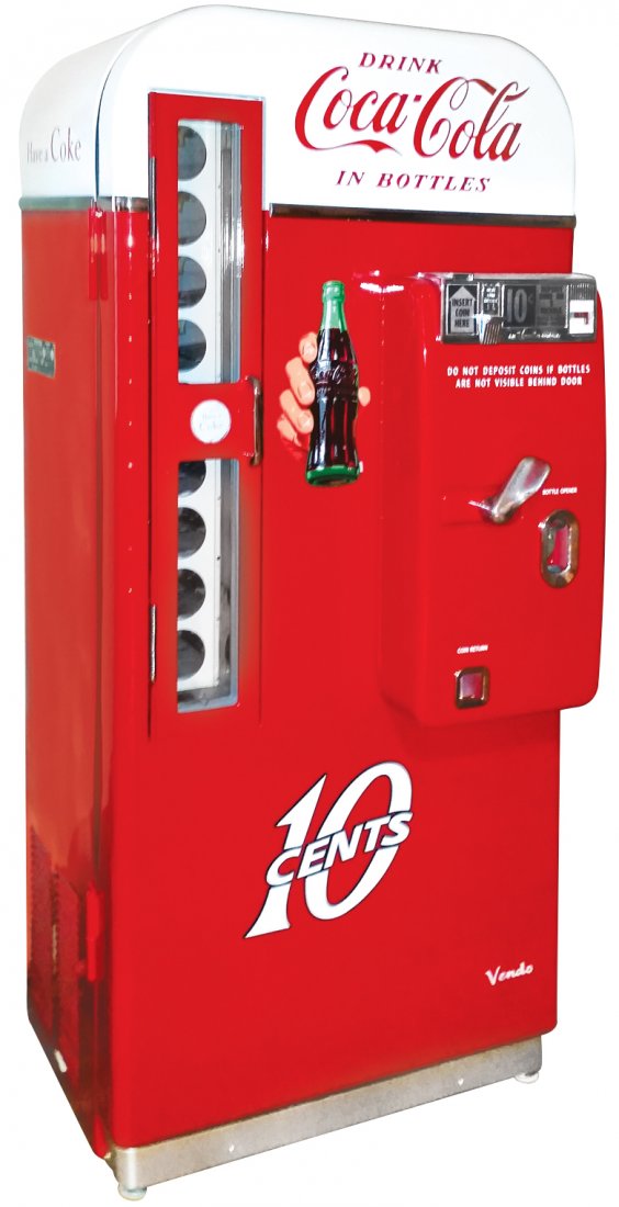 CocaCola machine, Vendo 81D, one of the most popular
