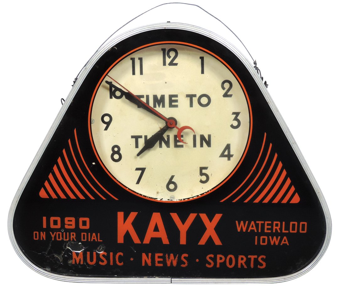 Clock, Radio Station KAYX, AM1090-Waterloo, IA, "Time (1 of 1)