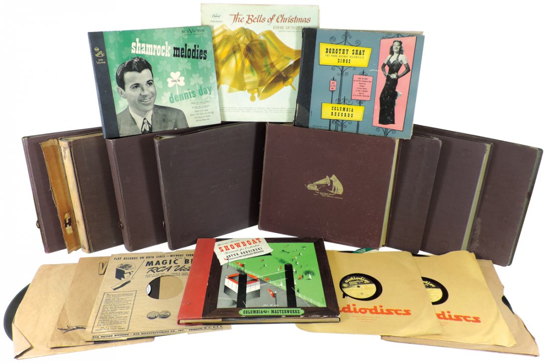 Music, 78 RPM records (17) & albums w/records from (1 of 1)