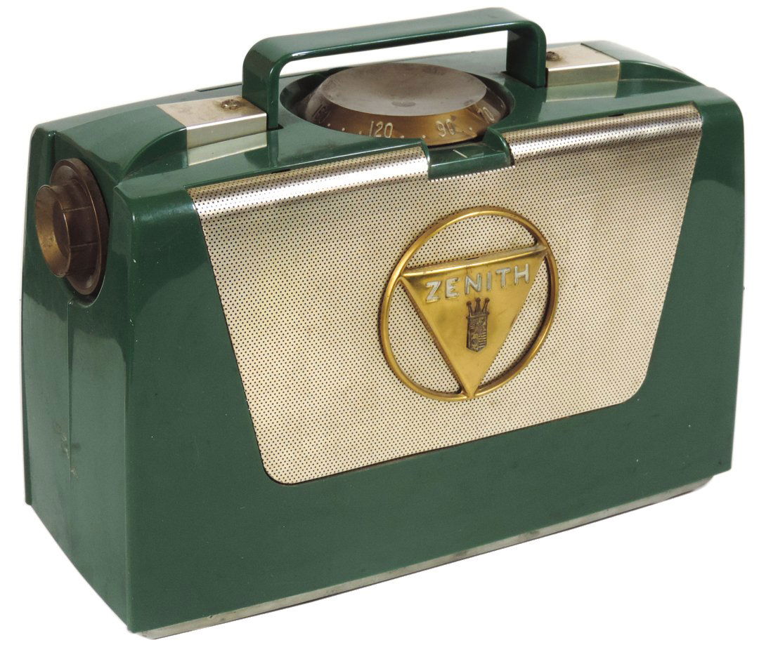 Radio, Zenith Model M505 Wave-Magnet, plastic case (1 of 2)