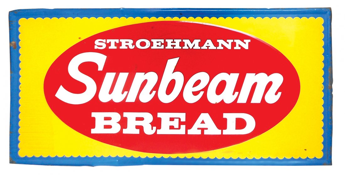 Country store sign, Sunbeam Bread, mfgd by A.M. (1 of 1)