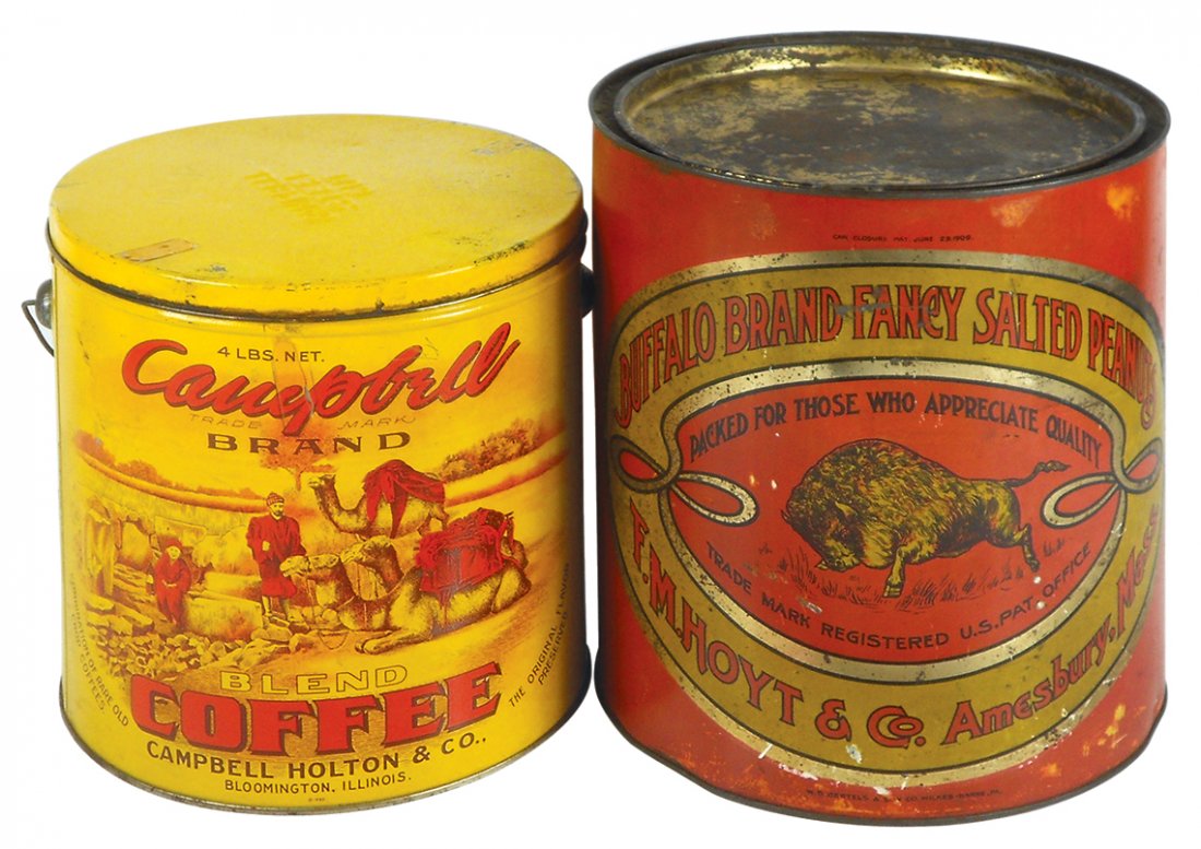Country store tins (2), Campbell Coffee, Campbell (1 of 1)