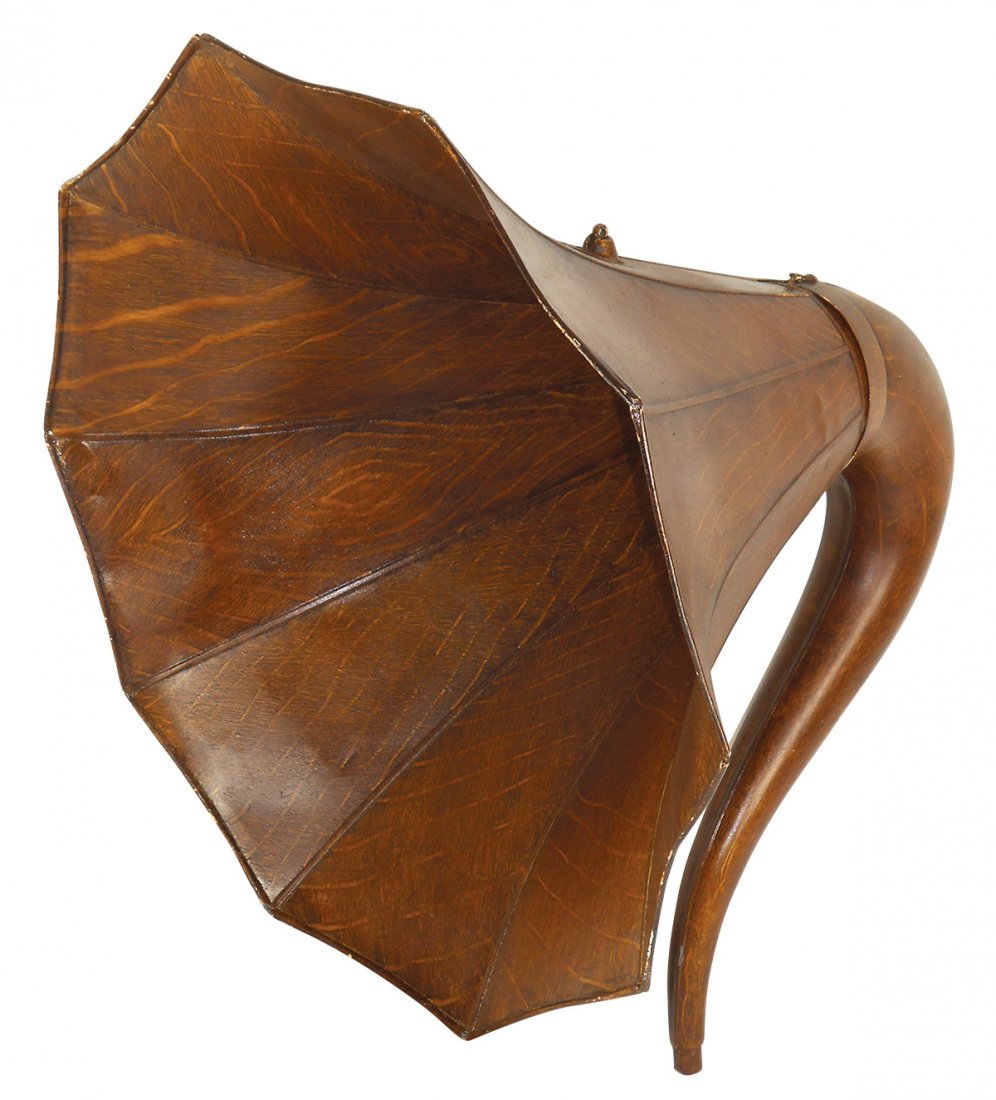 Music, Phonograph horns (2), Victor brass bell horn, (1 of 2)