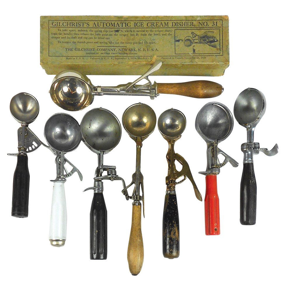 Ice cream dippers (8), (2) Gilchrist No. 31: #10 bowl (1 of 1)