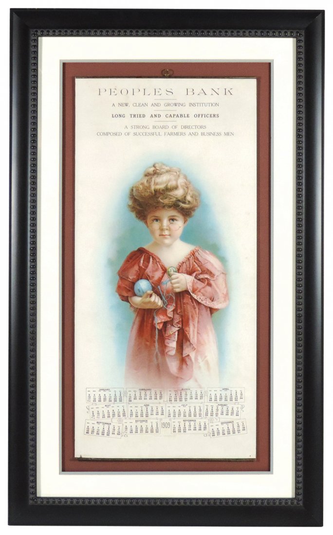 Country store calendar, "Little Grandma," Peoples Bank, (1 of 1)