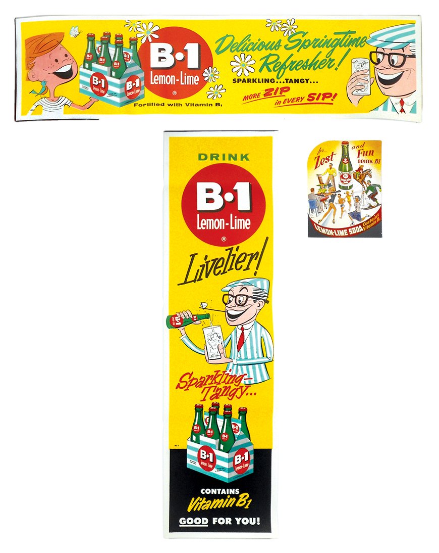 Soda fountain signs (3),  B-1 Lemon-Lime Soda cdbd (1 of 1)