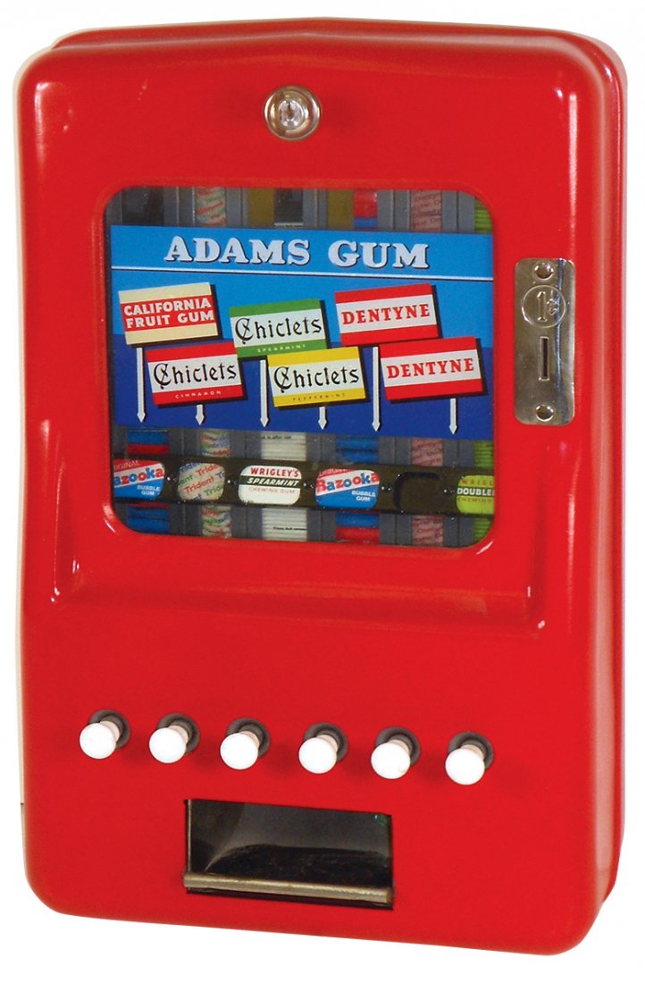 Coin-operated vending machine, Adams Gum, 1Â¢ (6) (1 of 1)