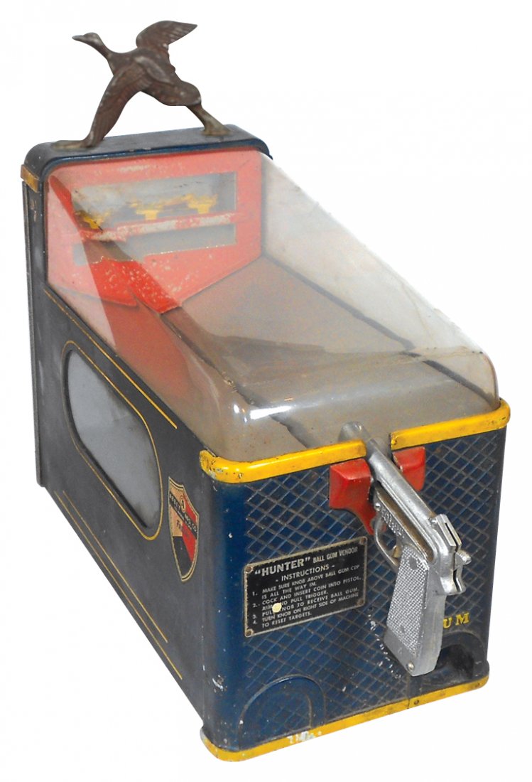 Coin-operated skill game, Hunter Duck Shoot w/ball gum (1 of 1)