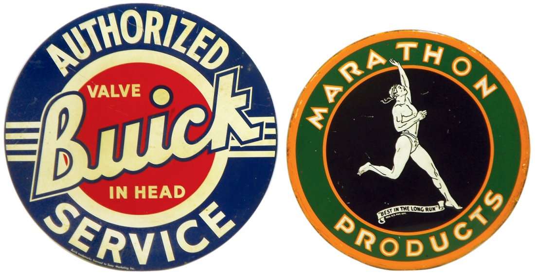 Automotive signs (2), Buick Authorized Service, mfgd by (1 of 1)