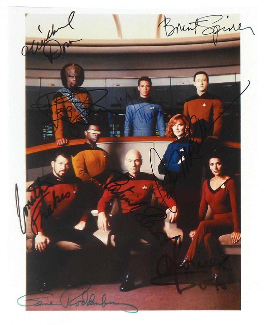 Autographed photo, Star Trek: The Next Generation, cast (1 of 1)