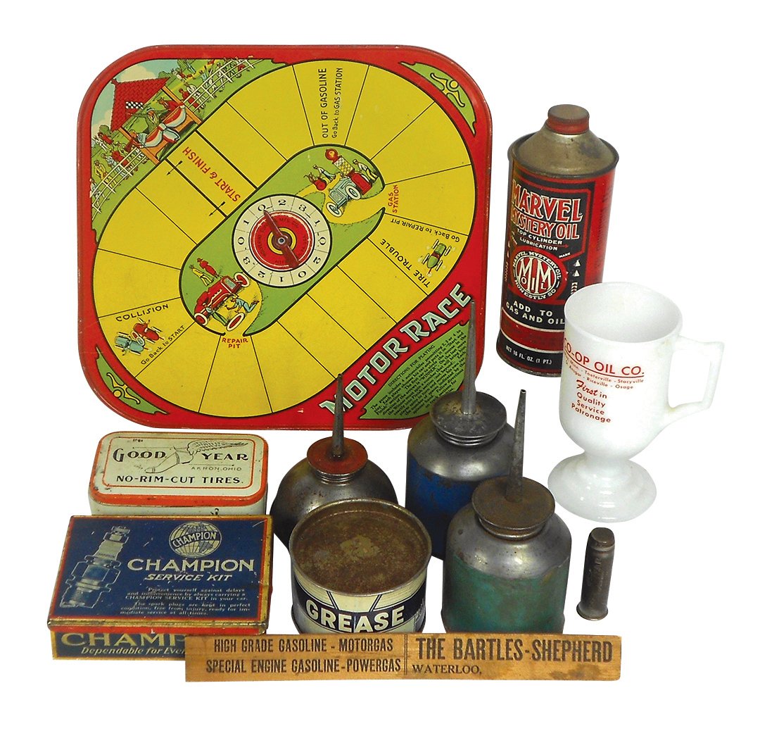 Automotive smalls (11), Motor Race litho on tin game (1 of 1)