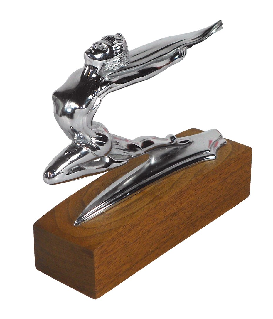 Mascot hood ornament, Buick, c.1934-1935, cast metal (1 of 1)