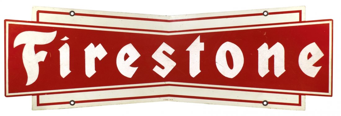Automotive sign, Firestone Tires,  marked A-806 + M-C-A (1 of 1)