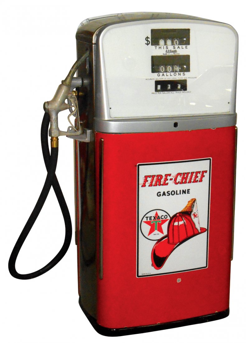 Gasoline pump, A.B. Smith, Model #485 w/Texaco Fire-Chi (1 of 1)