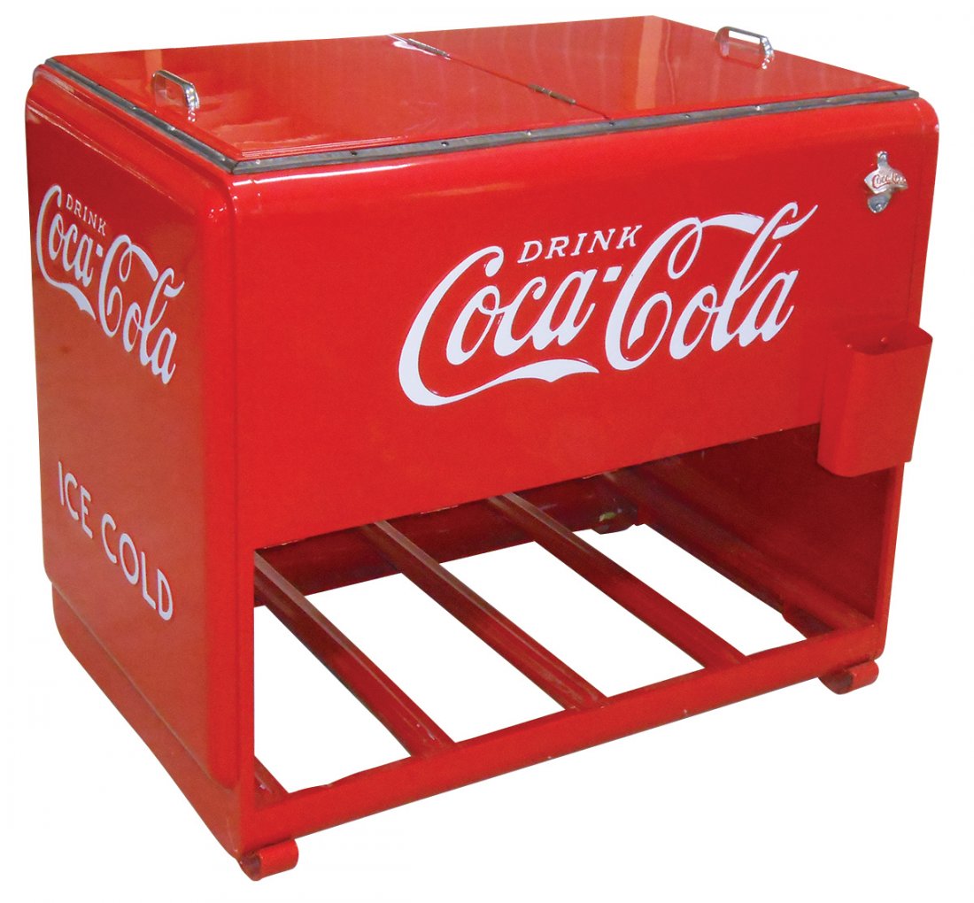 CocaCola cooler, Westinghouse Master, open bottom hold
