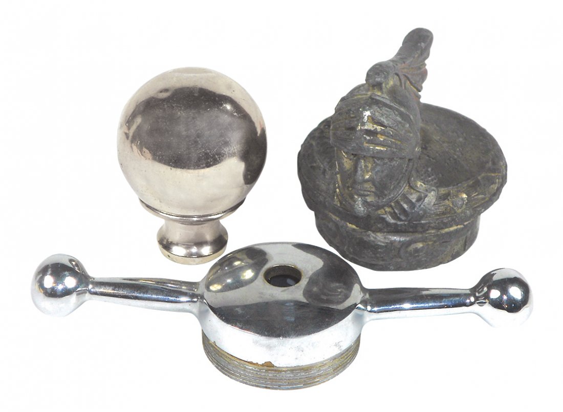 Mascot radiator cap, ball & dogbone (3 pcs), Willys Kni (1 of 1)