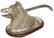 378: Figural nut cracker, dog, nickel-plated cast iron