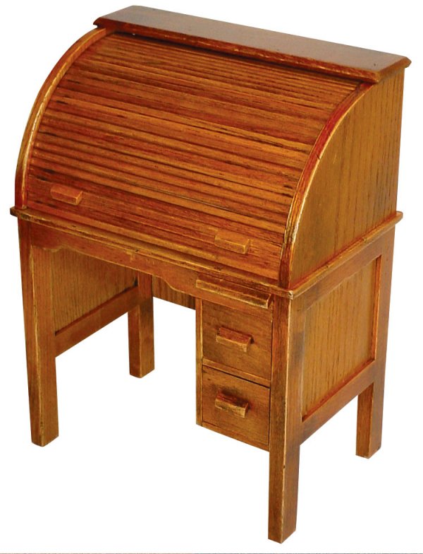 820 Salesman S Sample Or Miniature Roll Top Desk Oak Apr 29