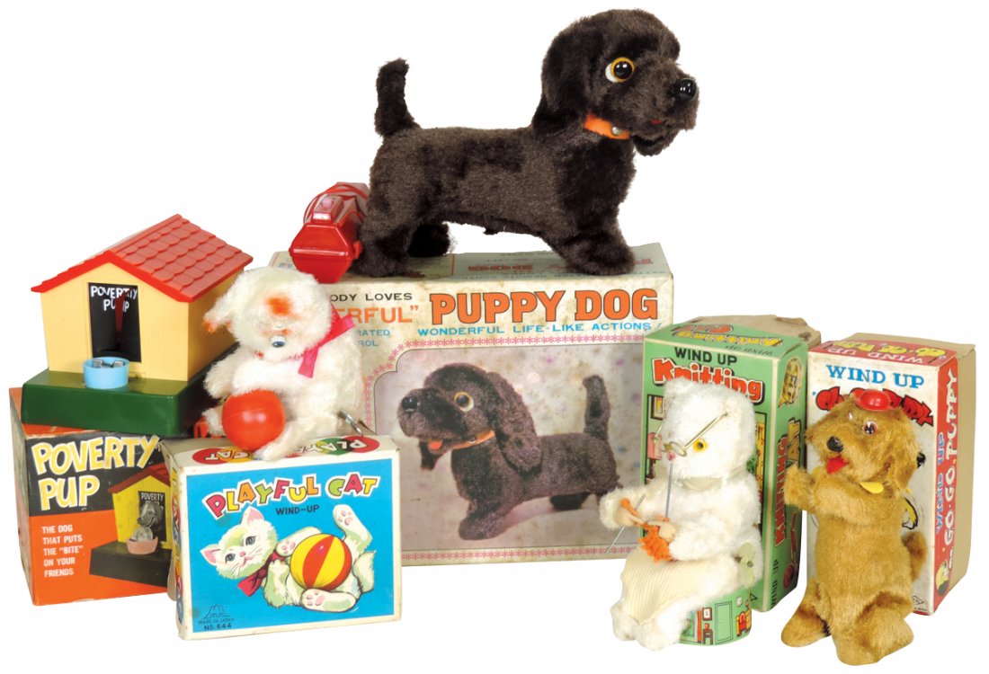 Toys (5), battery-operated Puppy Dog w/remote control, (1 of 1)