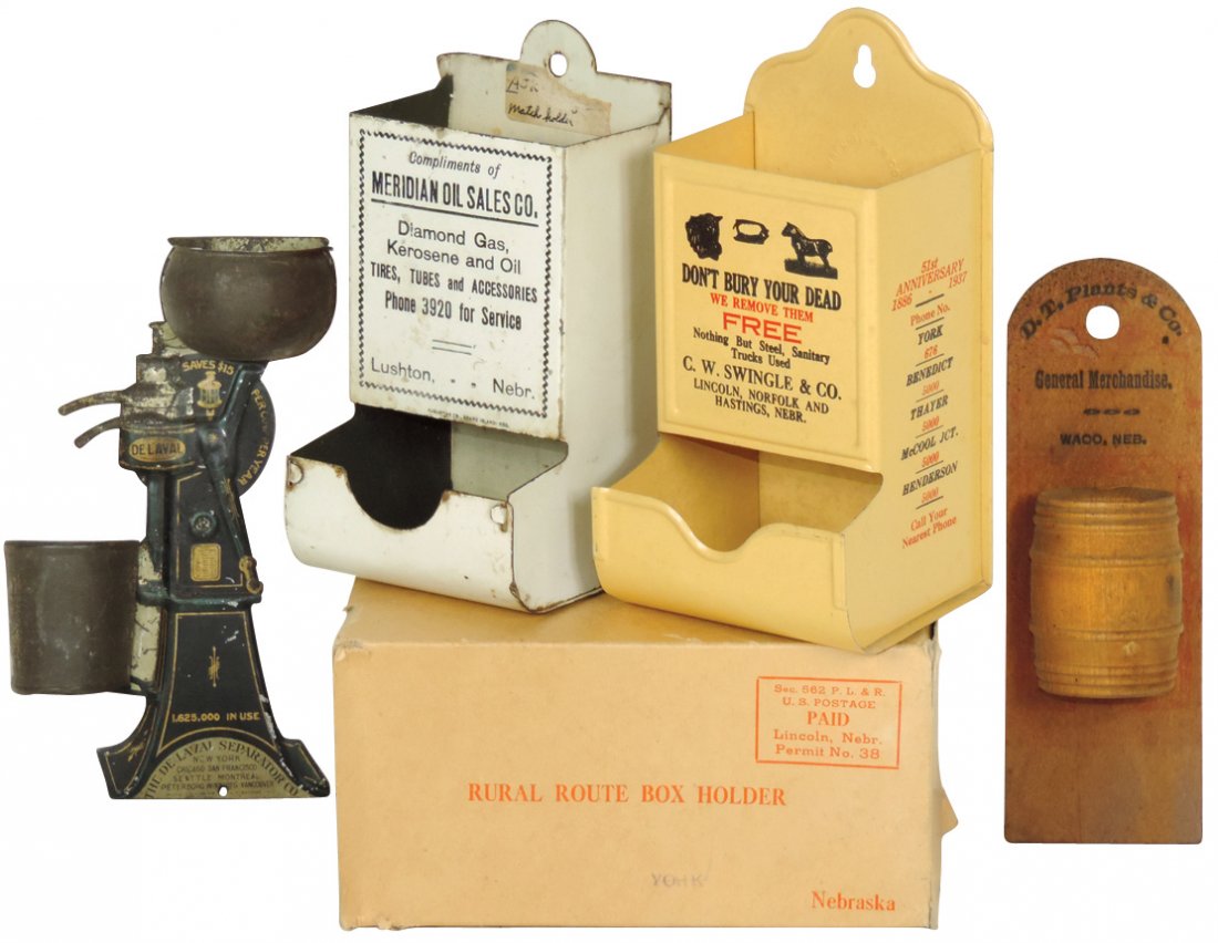 Advertising match holders (4), DeLaval Cream Separator, (1 of 1)