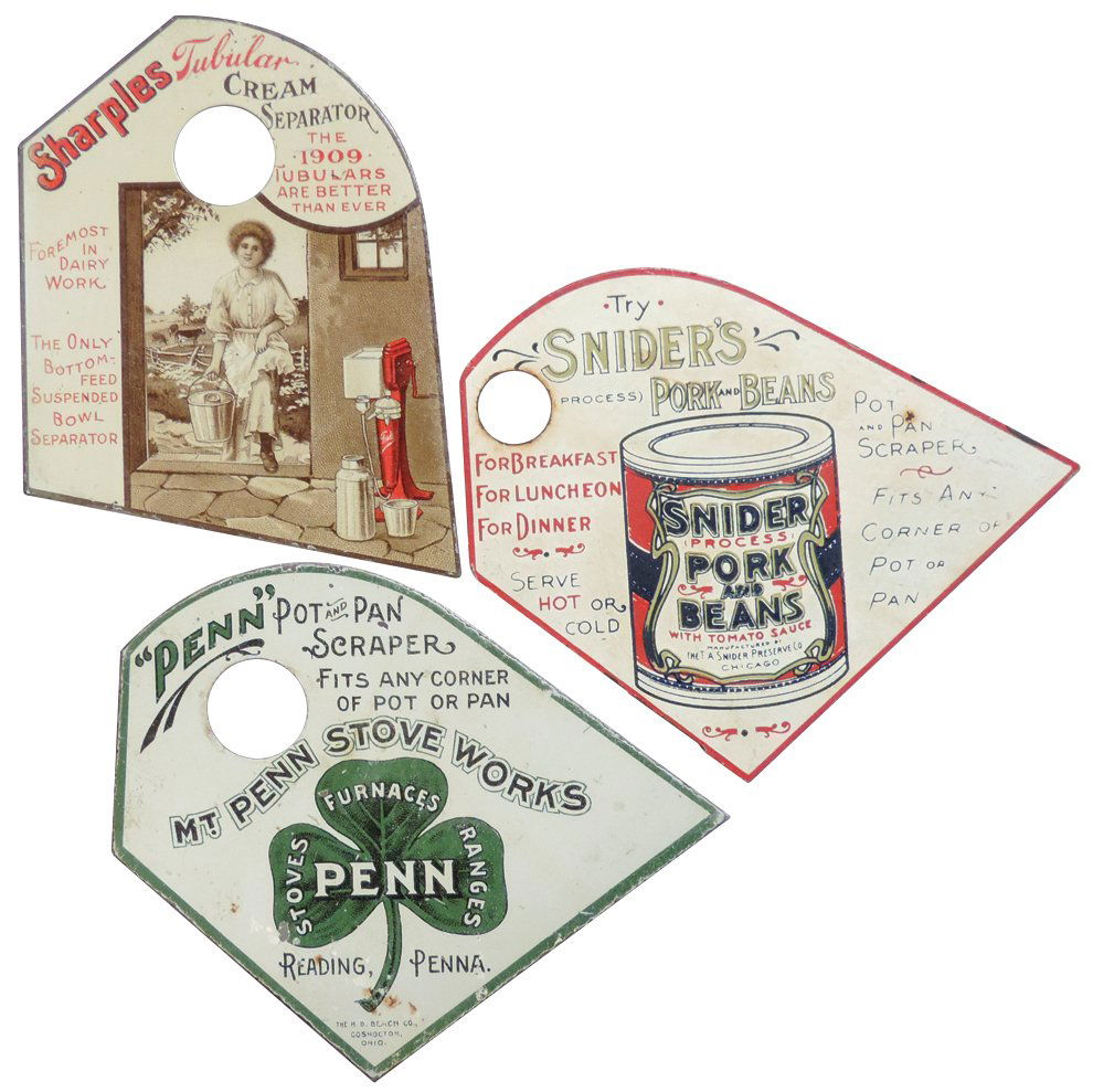 Advertising pot scrapers (3), Snider's Pork & Beans, (1 of 1)