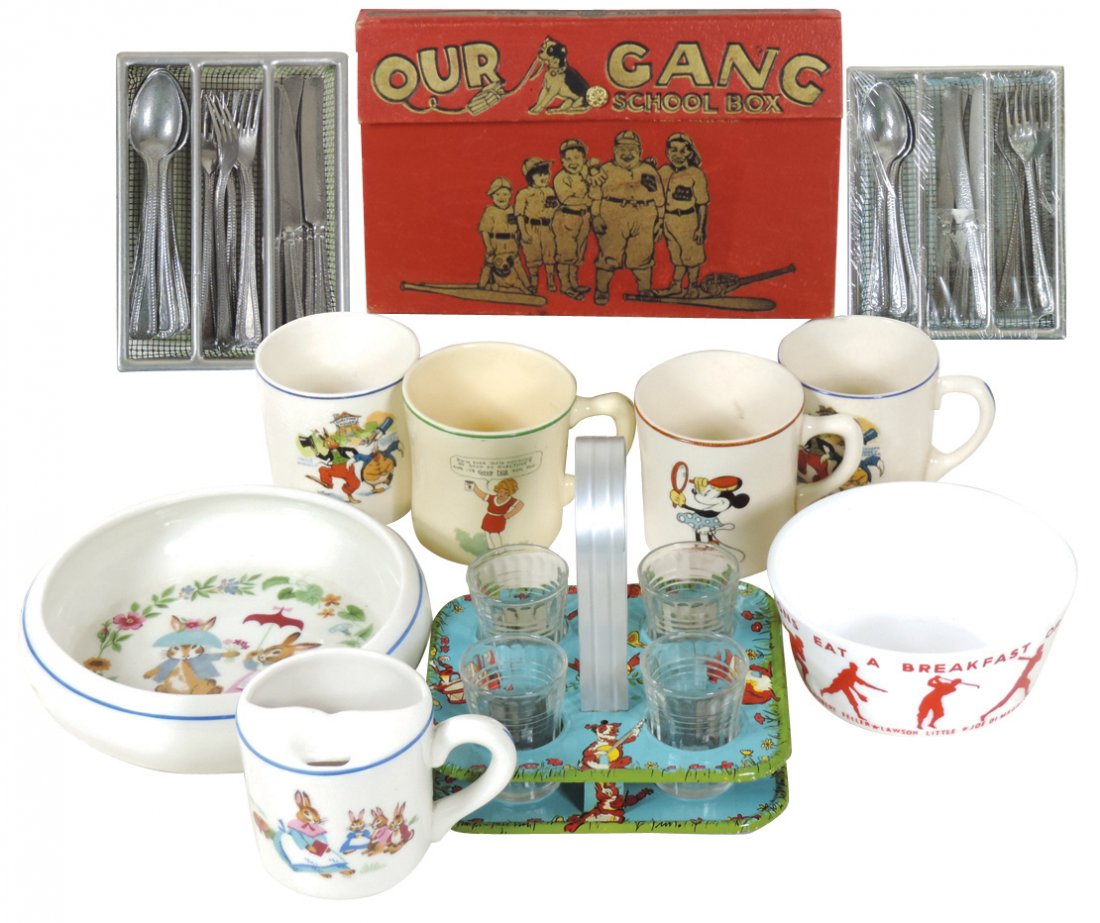 Children's items (10), Our Gang School Box w/contents, (1 of 1)