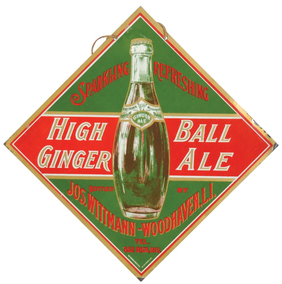 Breweriana sign, High Ball Ginger Ale, tin, mfgd by (1 of 1)