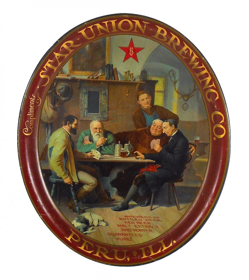 Breweriana tray, Star Union Brewing Co.-Peru, IL, (1 of 1)