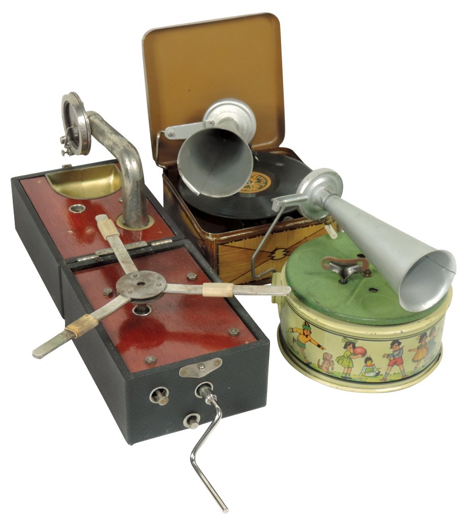 Phonographs (3), Child's German Lemiphone w/keywind (1 of 1)